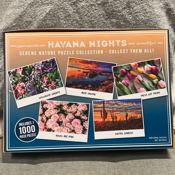 Havana Nights Succulent Garden Jigsaw Puzzle 1000 Pieces - Picture 2 of 3